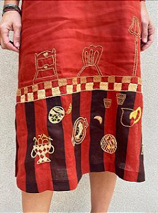 Vestido Bia Sutavola Terracota