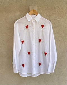 Camisa Hearts Branca