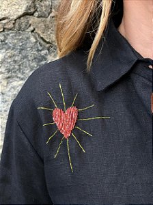 Camisa Hearts Preta