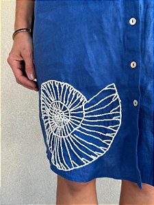 Chemise Nina Conchas Azul