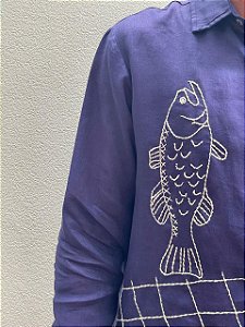 Camisa Masculina Al Mare Marinho