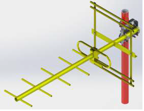 ANTENA  YAGI 415 - 450 MHz 10,8 dBi 07 ELEMENTOS Y43011-07SG