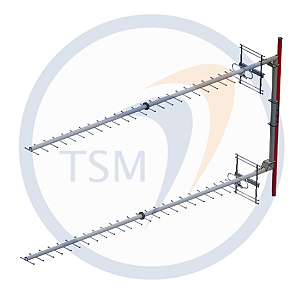 ANTENA YAGI DUPLA 415 - 450 MHz 20dBi 27 ELEMENTOS 2Y43017-27SG