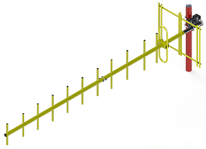 ANTENA YAGI 406 - 430 MHz 14 dBi 13 ELEMENTOS Y42014-13SG