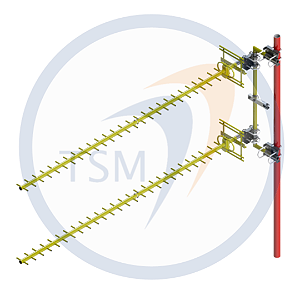 ANTENA YAGI DUPLA 824 - 894 MHz 20,0 dBi 29 ELEMENTOS 2Y86017-29SG