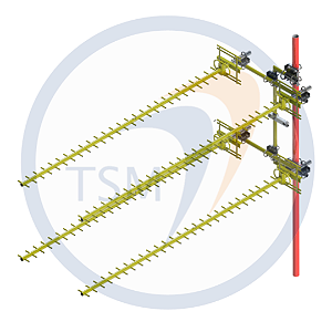 ANTENA YAGI QUADRUPLA 824 - 894 MHz 23,0 dBi 29 ELEMENTOS 4Y86017-29SG