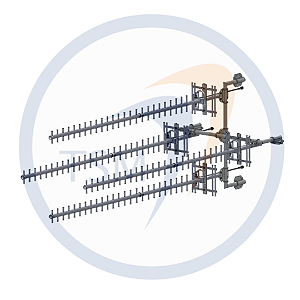 ANTENA YAGI QUADRUPLA 890 - 960 MHz 23,0 dBi 29 ELEMENTOS 4Y92517-29SG