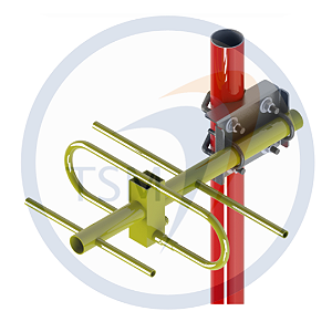 ANTENA YAGI 406 - 470 MHz 7,0 dBi 03 ELEMENTOS Y44007-03S