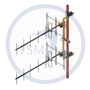 ANTENA YAGI DUPLA 360 - 400 MHz 11,5 dBi 07 ELEMENTOS 2Y38011-07SG