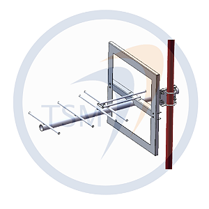 ANTENA YAGI 225 - 274 MHz 9,0 dBi 5 ELEMENTOS Y25009-05S