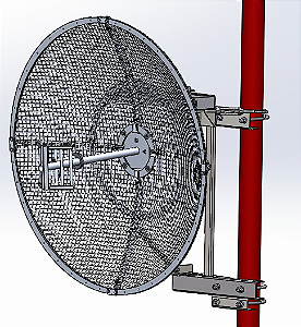 ANTENA PARABOLICA VAZADA  SIMPLES 806 - 894 22,6 dBi 2,0M PV85022