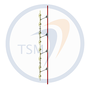 ANTENA ARRANJO COLINEAR DE DIPOLOS 440 - 470MHz 8,0 dBi AD46008-08