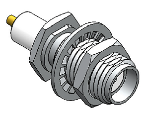 CONECTOR SMA FEMEA RETO PARA PAINEL BASE SEXTAVADA 3007- AC010