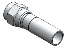CONECTOR SMA MACHO RETO  CRIMP PARA CABO RG/RGC-58 PINO FÊMEA 3057 - AC027
