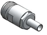CONECTOR N 50 OHMS FÊMEA RETO CRIMP RG-58 PINO FIXO CF-3ECR AC040