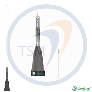 ANTENA MÓVEL UHF 5/8 DE ONDA TETRA EVOLUTION C/MOLA BASE NMO 360-520MHz - RAP50800