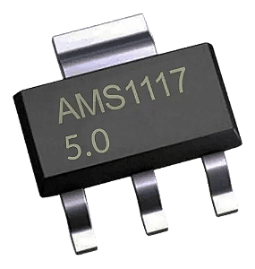 Regulador de Tensão Ams1117-5.0V Sot-223 Smd 1.000 Peças