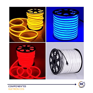 Mangueira Neon Led Rolo Flexivel 100 metros IP65