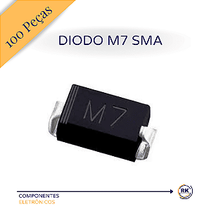 Diodo 1N4007 Sma Smd M7 100 Peças