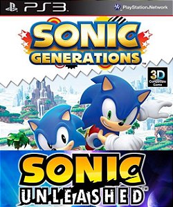 Sonic Generations + Sonic Unleashed PSN PS3 - Store Games Brasil - Jogos  Digitais
