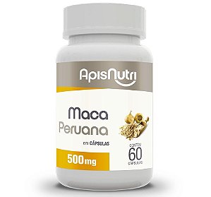 Maca Peruana 500mg 60 cápsulas - Apisnutri