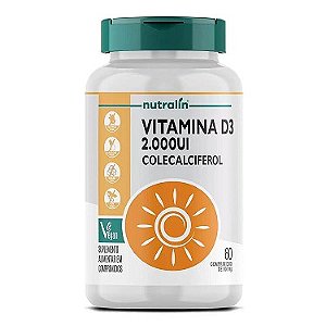 Vitamina D3 2.000UI 60 cápsula - Nutralin