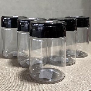KIT 5 unidades Pote Tempero Plástico 250g