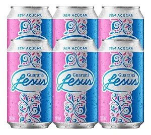 KIT 8 UNIDADES - GUARANA JESUS LATA 310ml SEM AÇÚCAR