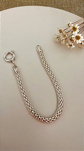 Pulseira Malha Esteira com Fecho Boia