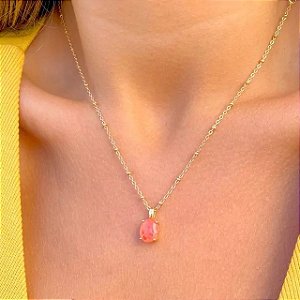 Colar Fusion Podange Oval/Semijoia