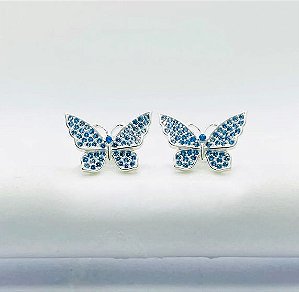 Brinco Borboleta Azul