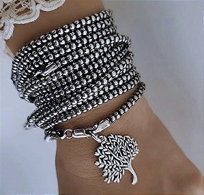 Pulseira Pipoca Envelhecida 4mm