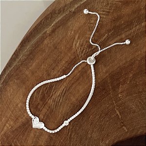 Pulseira  Riviera Coração Gravatinha