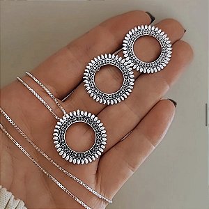 Brinco circular boho
