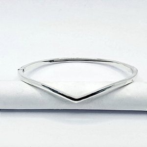 Bracelete Liso em V 2mm