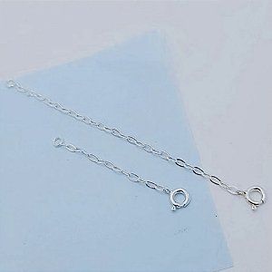 Extensor de Prata com Fecho 10cm