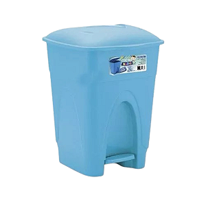 Lixeira Infantil Azul 17 Litros com Pedal Injeplastec