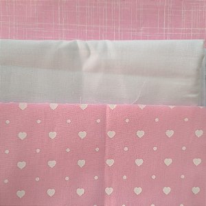 KIT 135 - 3 PEÇAS - (Com Percal)- CADA PEÇA MEDE 15 CM X 150 CM