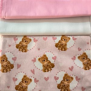 KIT 156 - 3 PEÇAS-(Com Fustão)- CADA PEÇA MEDE 25 CM X 150 CM