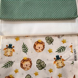 KIT 160 - 3 PEÇAS - (Com Fustão)- CADA PEÇA MEDE 25 CM X 150 CM