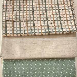 KIT 164 - 3 PEÇAS - (Com Linho e Digital) - CADA PEÇA MEDE 25 CM X 150 CM