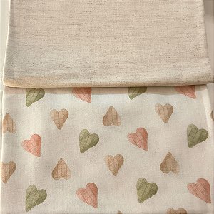 KIT 178 - 2 PEÇAS -(Linho + Digital)- CADA PEÇA MEDE 25 CM X 150 CM