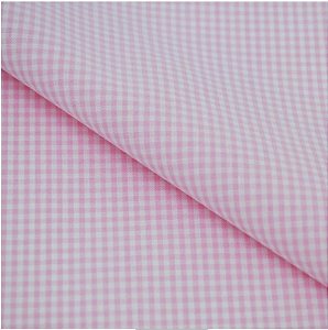 Tecido Tricoline Fio-Tinto Vichy Xadrez G - Rosa Pink