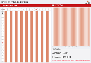 Tecido Tricoline Listrado Caramelo (8 mm) - Peripan - 50 x 150 cm