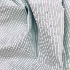 Tecido Tricoline Listrado Verde Cotton - Fabricart - 50 x 150 cm