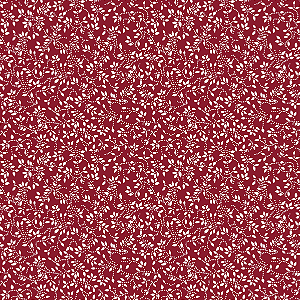 Tecido Tricoline Micro Floral Fundo Vermelho - Coleção Afetos - Peripan - 50 x 150 cm