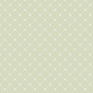 Tecido Tricoline Geométrico Treliçado Verde Claro  - Fuxicos e Fricotes - 50 x 150 cm
