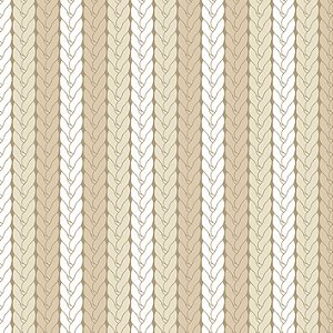 Tecido Tricoline Tricô Bege - Fuxicos e Fricotes - 50 x 150 cm