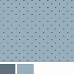 Tecido Tricoline Mini Poá Tom Tom Azul Niágara - Tecidos Caldeira - 50 x 150 cm