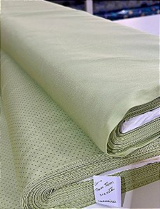 Tecido Tricoline Liso Verde Menta - Tecidos Caldeira - 50 x 150 cm